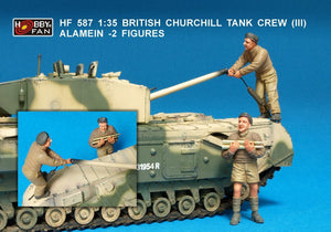 Hobby Fan HF587 BRITISH CHURCHILL TANK CREW (III) ALAMEIN -2 FIGURES