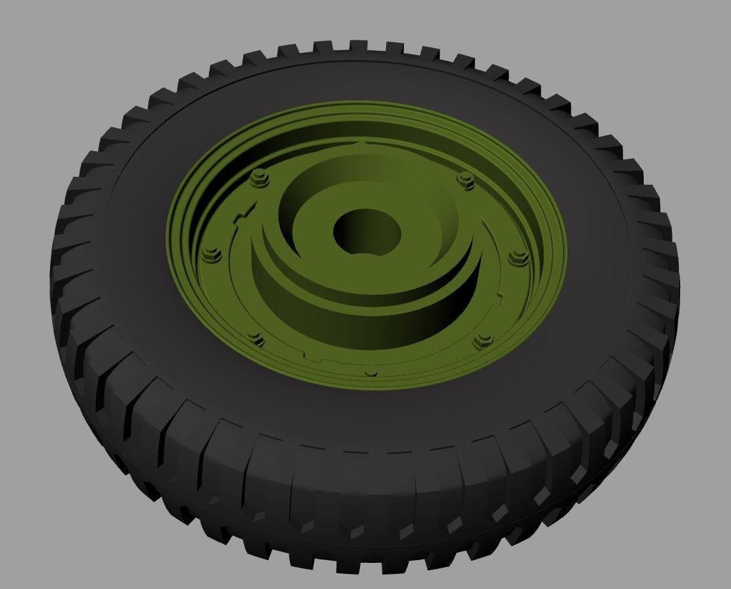 Panzer Art RE35-528 Willys MB “Jeep” road wheels (Firestone) 1/35 – imagen 2