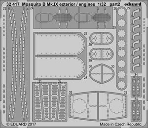 Eduard 32417 Mosquito B Mk. IX exterior / engines HK MODELS 1/32