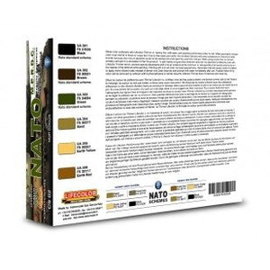 Coffret de peinture acrylique Lifecolor CS02 Véhicules OTAN 6 x 22 ml – image 2