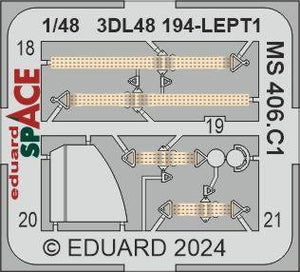 Eduard 3DL48194 MS 406. C1 SPACE DORA WINGS 1/48 – image 2