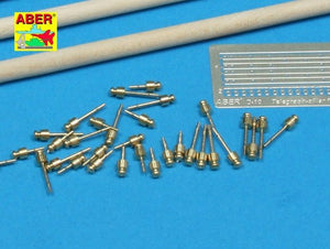 Aber 35D10 Telegraph - pillar set for 2 cross bars with 16 insulators each 1/35 – imagen 2
