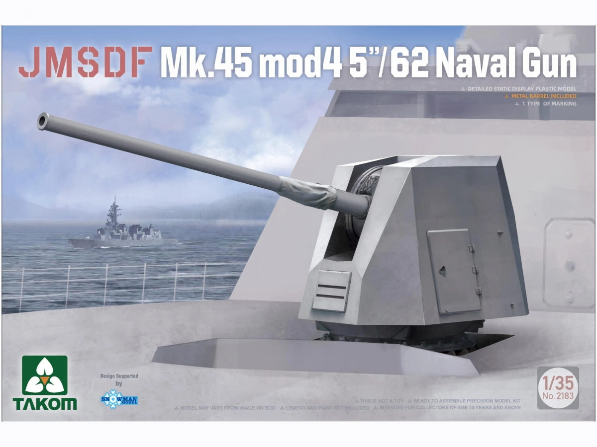 Takom 2183 JMSDF Mk.45 Mod 4 5"/62 Canon Naval 1/35 
