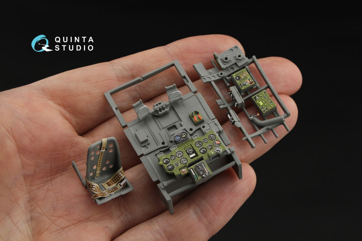 Quinta Studio QD35083 A6M2 Zero (Mitsubishi Prod.) 3D-Printed &amp;amp; coloured Interior on decal paper (Border Model) 1/35 – zdjęcie 5