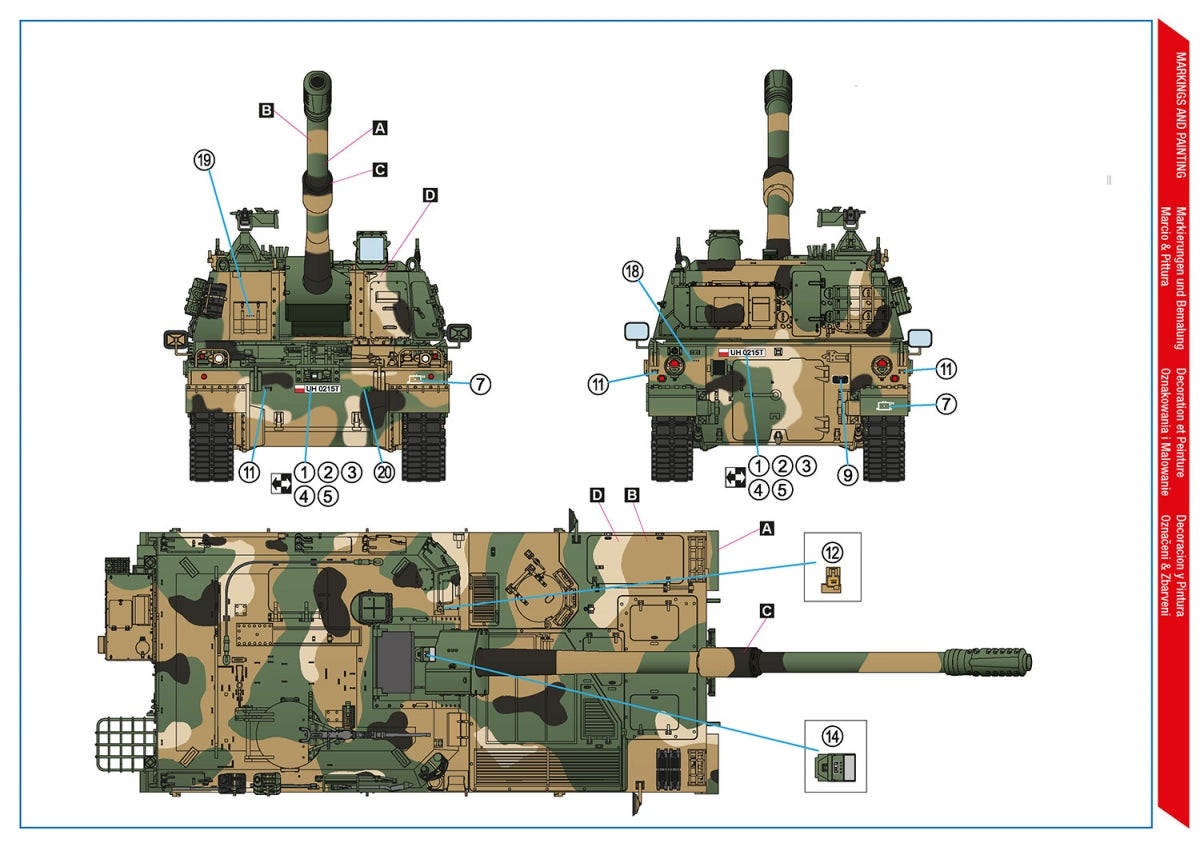 Hobby 2000 35005SE K9A1 Thunder Polish Army SPH - Special Edition ( ACADEMY + CARTOGRAF + Lufa Aber ) 1/35 – immagine 3