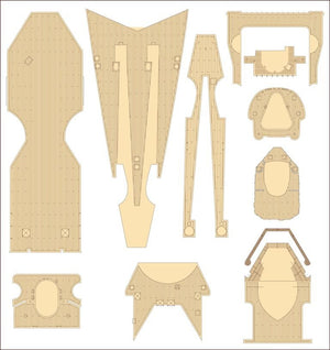 MK1 Design MD-20024 DKM Battleship SCHARNHORST DX PACK for Trumpeter 1/200 – immagine 70