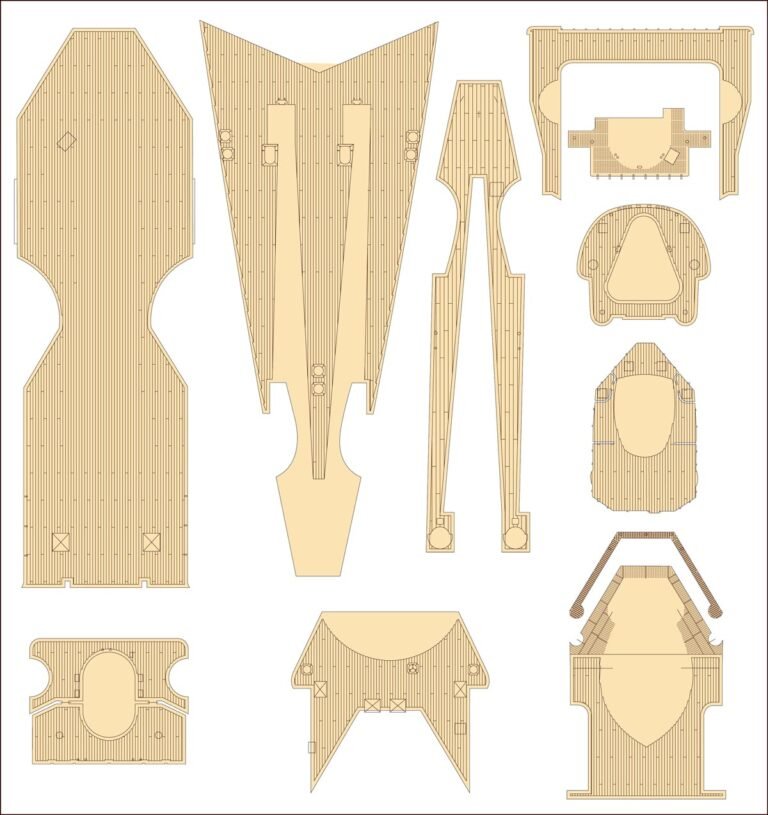 MK1 Design MD-20024 DKM Battleship SCHARNHORST DX PACK for Trumpeter 1/200 – immagine 70