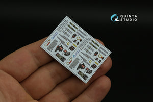 Quinta Studio QD48395 F-14A 3D-Printed &amp;amp; coloured Interior on decal paper (Hobby Boss) 1/48 – immagine 7