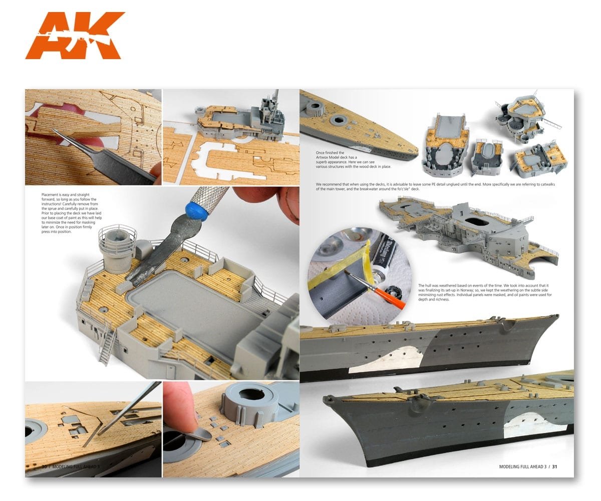 AK Interactive AK249 MODELLING FULL AHEAD 3: BISMARK &amp;amp; TIRPITZ (English) – imagen 9