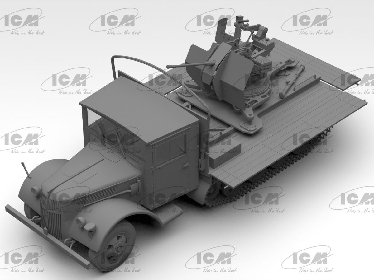 ICM 35455 Sd.Kfz.3b with Flak 38 Truppenluftschutzwagen 1/35 – Bild 19