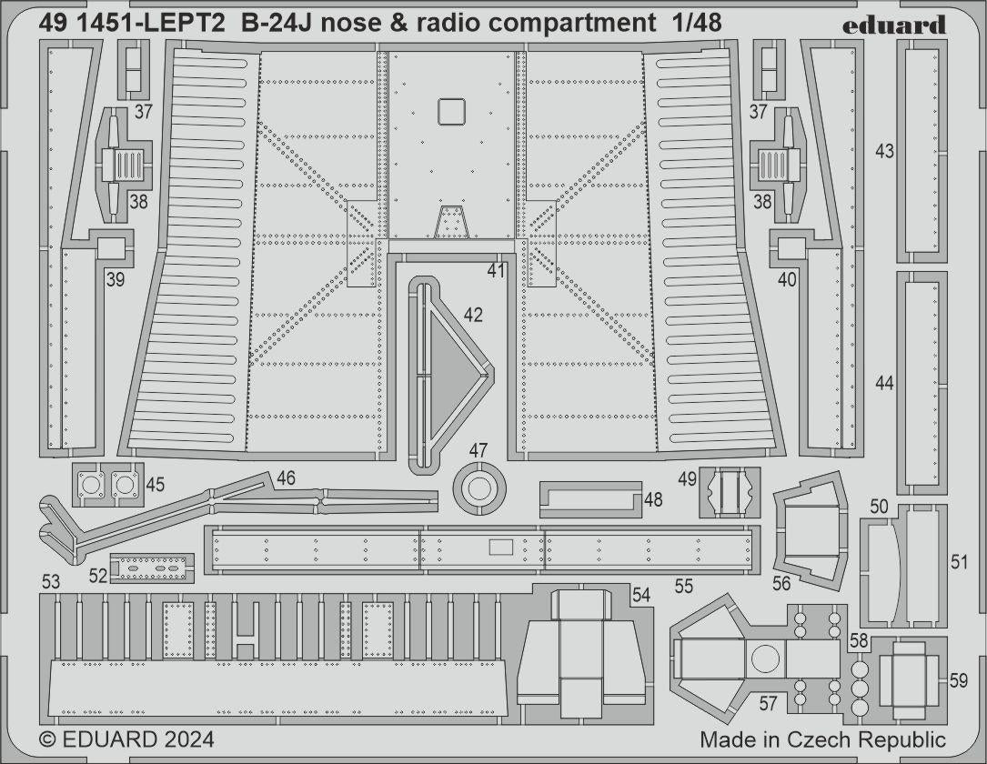 Eduard BIG49423 B-24J PART I HOBBY BOSS 1/48 – imagen 7