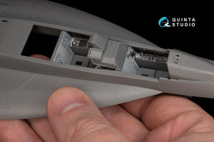 Intérieur imprimé en 3D et coloré sur papier décalcomanie pour F/A-18F tardif / EA-18G (Meng) de Quinta Studio QD48243 (Meng) 1/48 – image 3