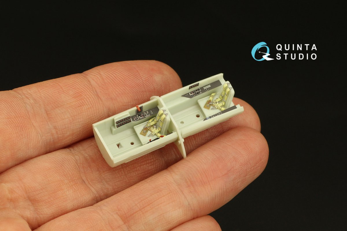 Quinta Studio QD72050 Me-262B-1a/U1 3D-Printed &amp;amp; coloured Interior on decal paper (Revell) 1/72 – imagen 6