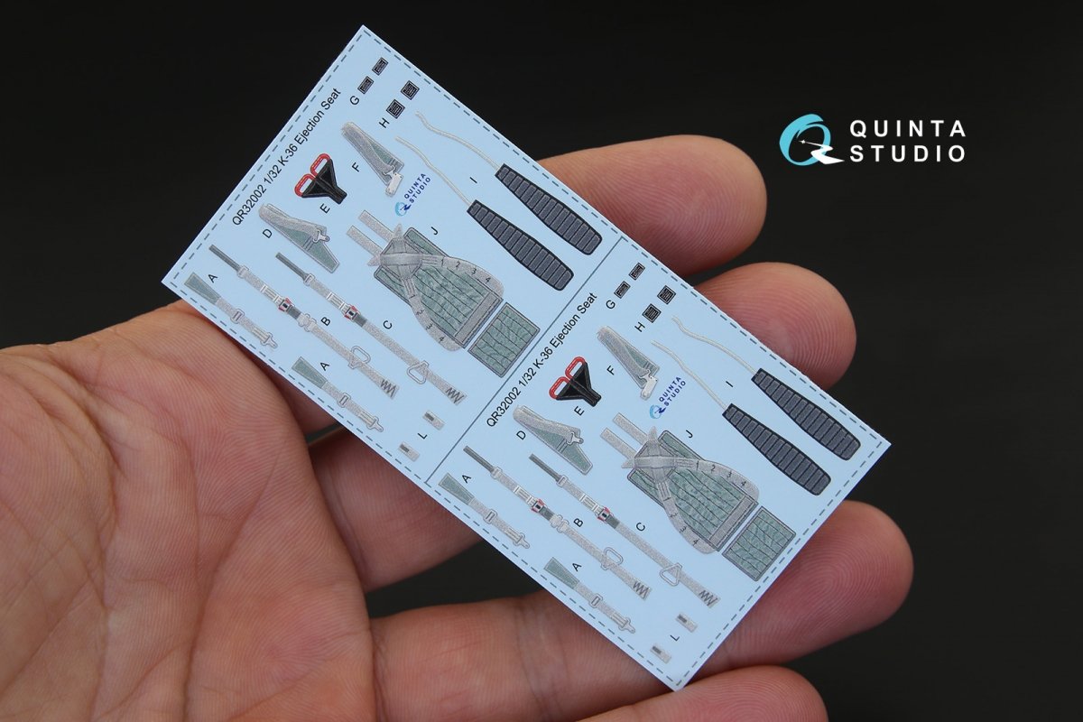 Quinta Studio QD32041 Su-30MKK 3D-Printed &amp;amp; coloured Interior on decal paper (for Trumpeter kit) 1/32 – Bild 4