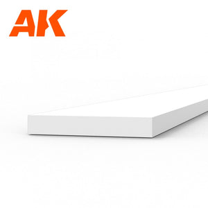 AK Interactive AK6518 BANDES 0,75 X 5,00 X 350MM – BANDE DE STYRÈNE – (10 UNITÉS) – image 2