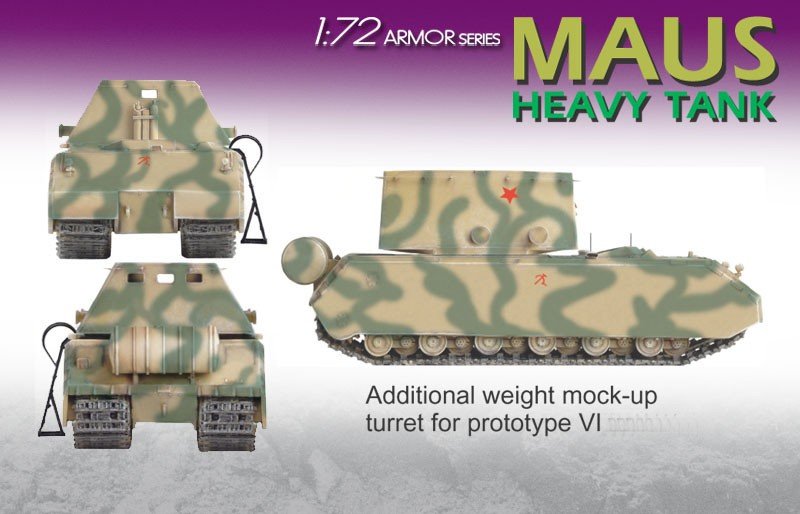 Dragon 7255 Char lourd allemand Maus (1/72) – image 2