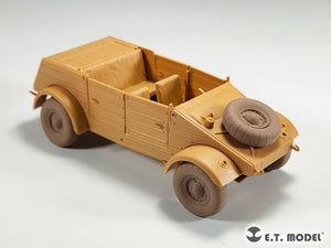 ET Model P35-139 Kübelwagen allemand Type 82 de la Seconde Guerre mondiale, roues affaissées, pneus ballons, pour maquette TAMIYA au 1/35 – image 8