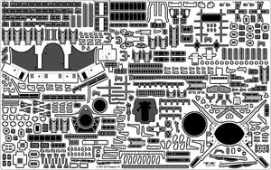 Pontos 35029F1 IJN NAGATO 1941 Detail Up Set 1/350 – imagen 27