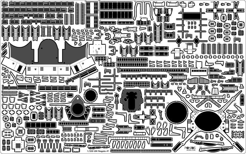 Pontos 35029F1 IJN NAGATO 1941 Detail Up Set 1/350 – imagen 27