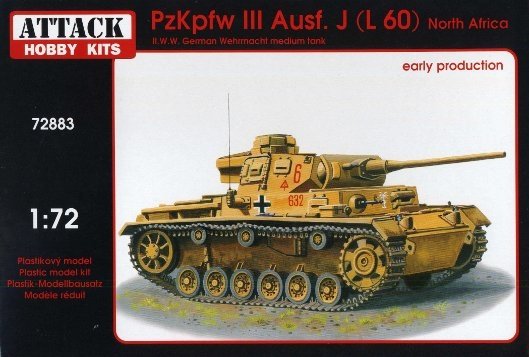 Attack 72883 Pz.Kpfw.III Ausf.J (L 60) North Africa 1/72