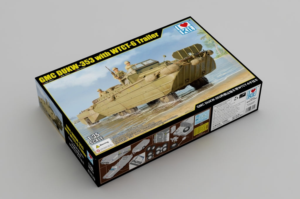 I Love Kit 63539 GMC DUKW-353 With WTCT-6 Trailer 1/35 – immagine 2