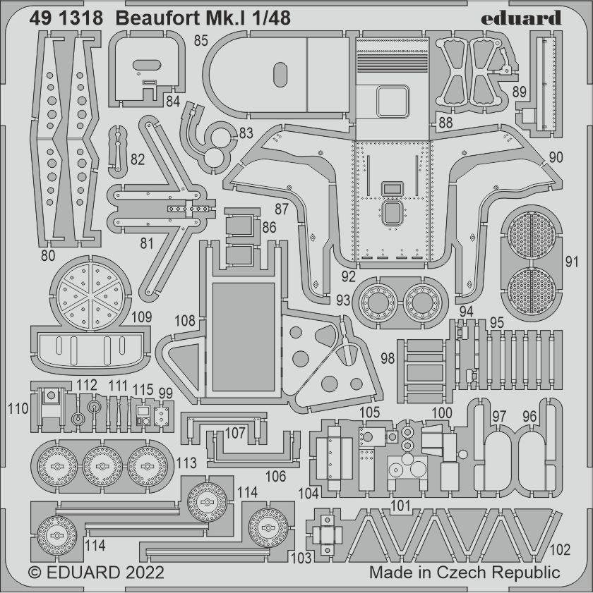 Eduard 491318 Beaufort Mk. I ICM 1/48 – image 2