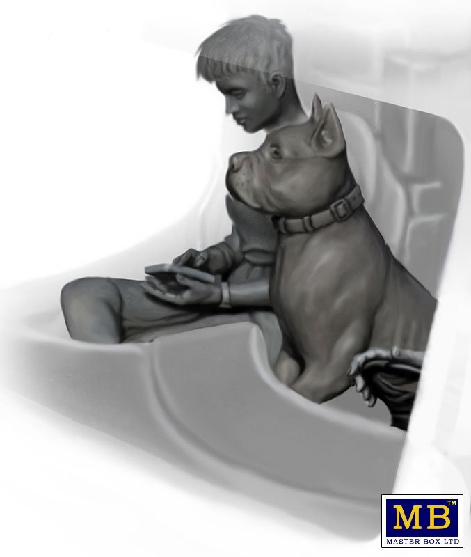 Master Box 24045 Joni (Lookout) Johnson &amp;amp; her dog Maxx 1/24 – immagine 2