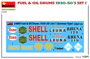 MiniArt 24009 FUEL OIL DRUMS 1930-50’S SET 1. GERMAN TYPE 1/24 – zdjęcie 2