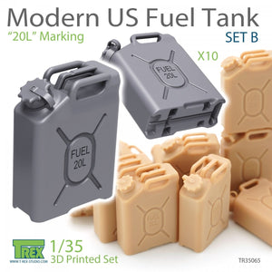 T-Rex Studio TR35065 Kit de réservoir de carburant américain moderne B « 20L » Marquage 1/35