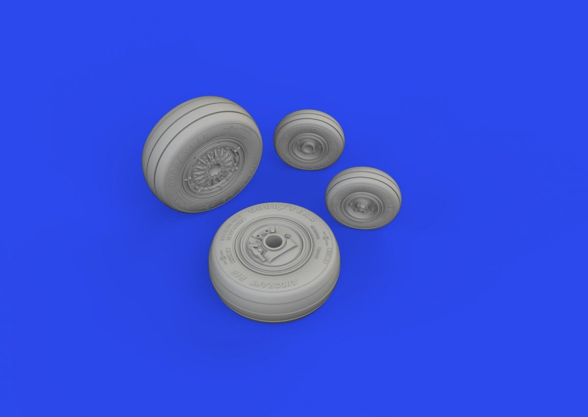 Eduard 648882 F-4E wheels MENG 1/48 – Bild 3