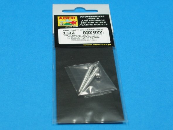 Aber A32022 Set of two barrels for Hispano 20mm machine cannons for British fighter Spitfire 1/32 – imagen 3