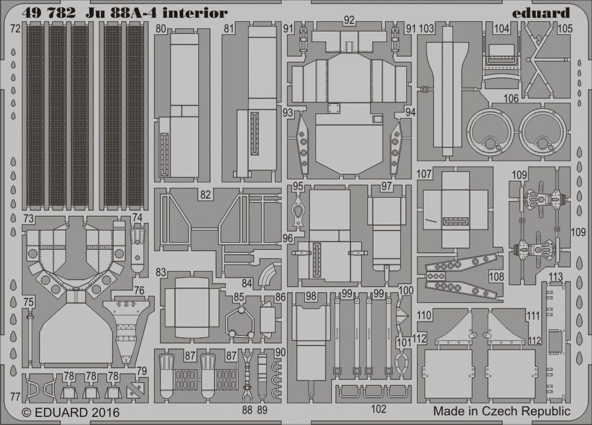 Eduard 49782 Ju 88A-4 interior ICM 1/48 – Bild 2