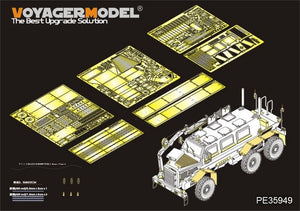 Maquette Voyager PE35949 Buffalo a2 6X6 MPCV américain moderne pour PANDA HOBBY 35031 1/35