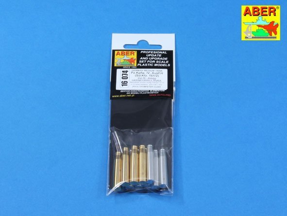 Aber 16074 German Medium Tank Pz.Kpfw. IV, Ausf.H (Sd.Kfz. 161/2) Vol.15 - Ammo cartrige cases x 10 pcs. 1/16 – immagine 3