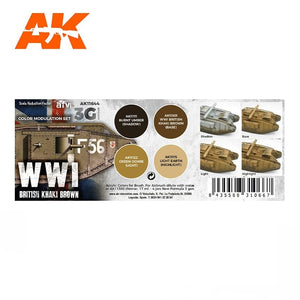 AK Interactive AK11644 WWI BRITISH COLORS MODULATION SET 4x17 ml – imagen 2