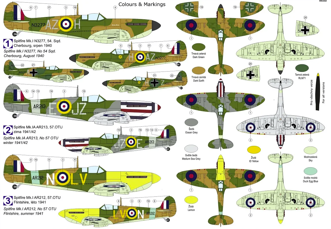 Kovozavody Prostejov KPM0276 Spitfire Mk.Ia „Special Markings“ 1/72 – Bild 2