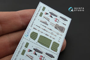 Quinta Studio QD48157 Yak-130 3D-Printed coloured Interior on decal paper (for KittyHawk kit) 1/48 – Bild 6