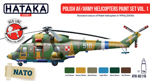 Hataka HTK-AS116 Polish AF / Army Helicopters paint set vol. 1 6x17 ml – imagen 2