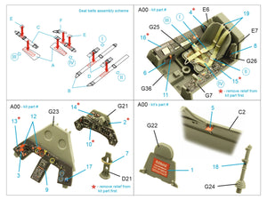 Quinta Studio QD35101 FW 190A-6 3D-Printed &amp;amp; coloured Interior on decal paper (Border Model) 1/35 – imagen 2