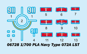 Trumpeter 06728 PLA Navy Type 072A LST 1/700 – imagen 4