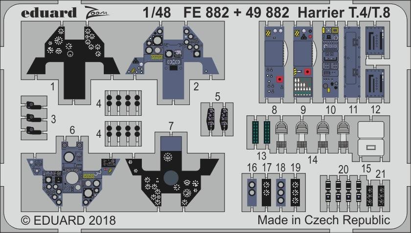 Eduard 49882 Harrier T.4/ T.8 KINETIC MODEL 1/48