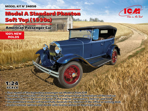ICM 24050 Modèle A Standard Phaeton Soft Top (années 1930) Voiture de tourisme américaine 1/24