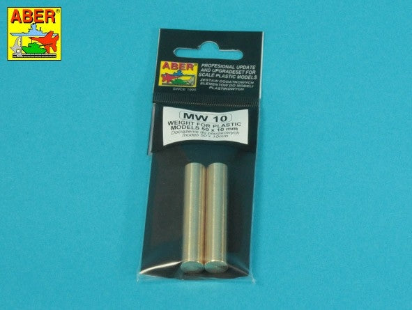 Aber MW-10 Dociążenie do plastikowych modeli / WEIGHT FOR PLASTIC MODELS 50 x 10 mm x 2 pcs. – imagen 4