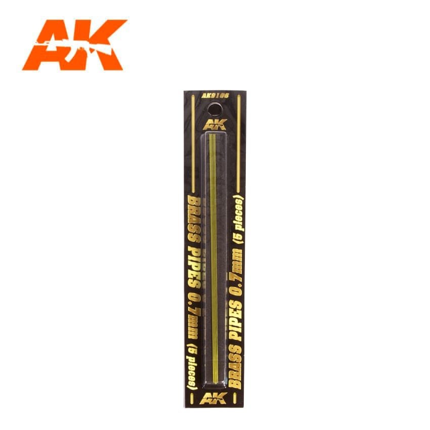 AK Interactive AK9106 BRASS PIPES 0.7MM Ø. 5 UNITS. – Bild 2
