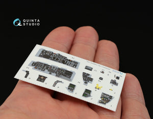 Quinta Studio QD32003 F-16C 3D-Printed &amp;amp; coloured Interior on decal paper (for Tamiya kit) 1/32 – imagen 4