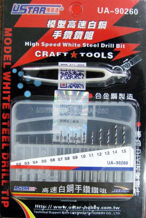 Forets U-Star UA-90260 0,2-1,5 mm (jeu de 14 forets)