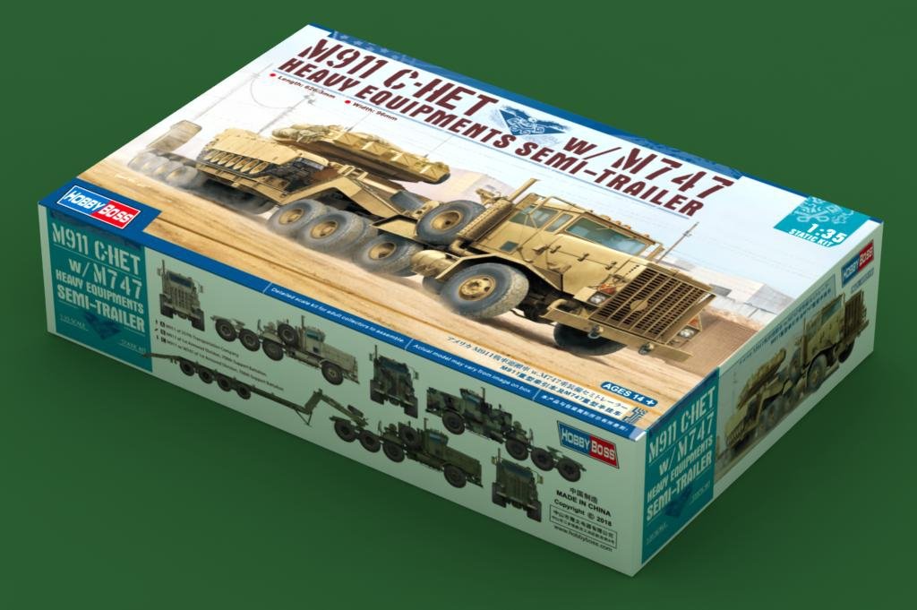 Hobby Boss 85519 M911 C-HET w/m747 Heavy Equipment Semi-Trailer 1/35 – imagen 2