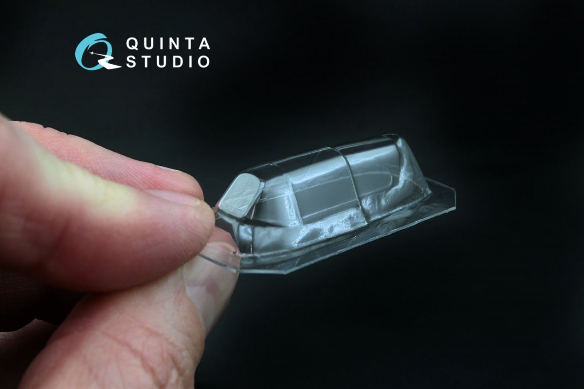Quinta Studio QC48003-S Yak-1 vacuformed clear canopy 1 pcs (for SF or Modelsvit kit) 1/48 – imagen 2