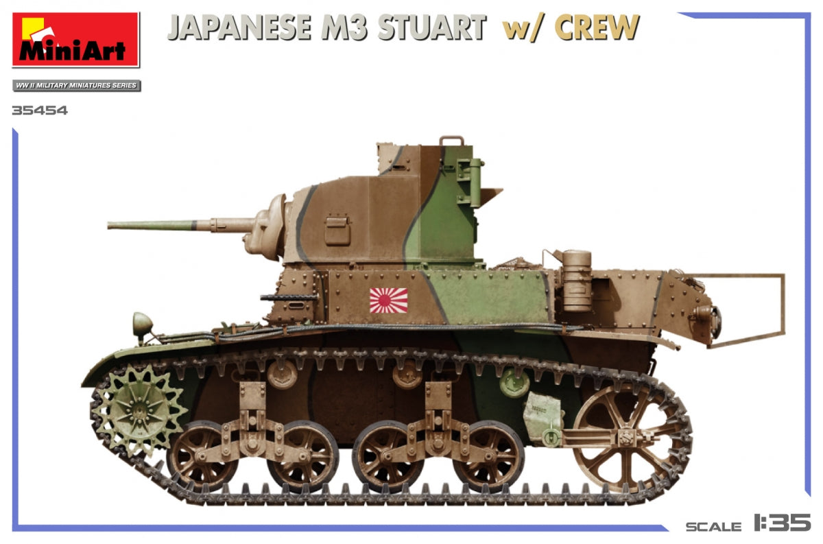 Miniart 35454 JAPANESE M3 STUART w/CREW 1/35 – imagen 6