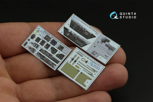 Quinta Studio QD48259 F/A-18E 3D-Printed &amp;amp; coloured Interior on decal paper (HobbyBoss) 1/48 – imagen 3